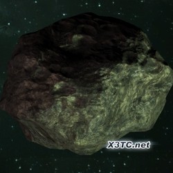 Asteroid Ore +105 in Family Rhonkar beta at (-31270, -30587, 4301) X3 Farnham's Legacy, game screenshot